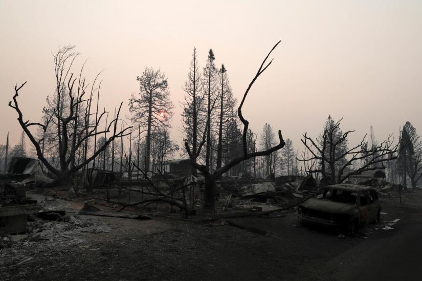 A neighborhood destroyed by the Camp Fire is seen in Paradise, California, U.S., November 17, 2018. REUTERS/File Photo
