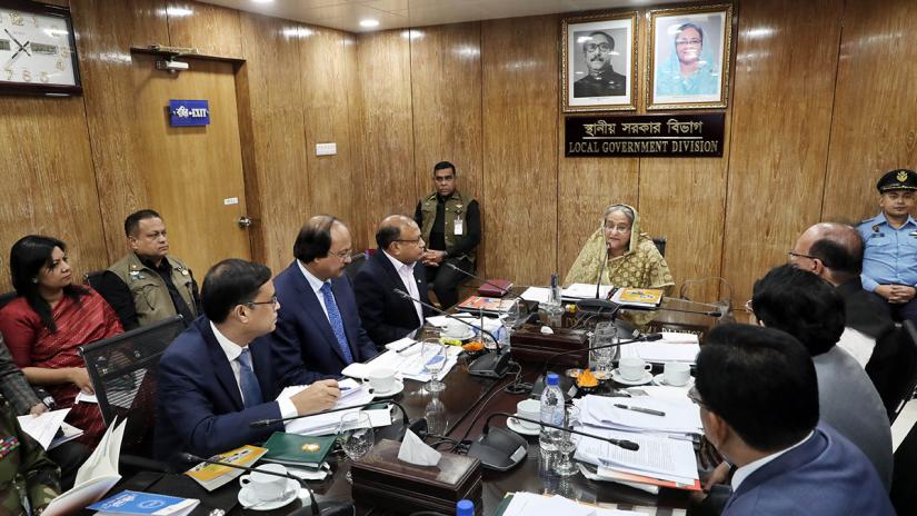 Prime Minister Sheikh Hasina was at a visit to the local government, rural development and cooperative ministry on Sunday (Feb 10). Focus Bangla
