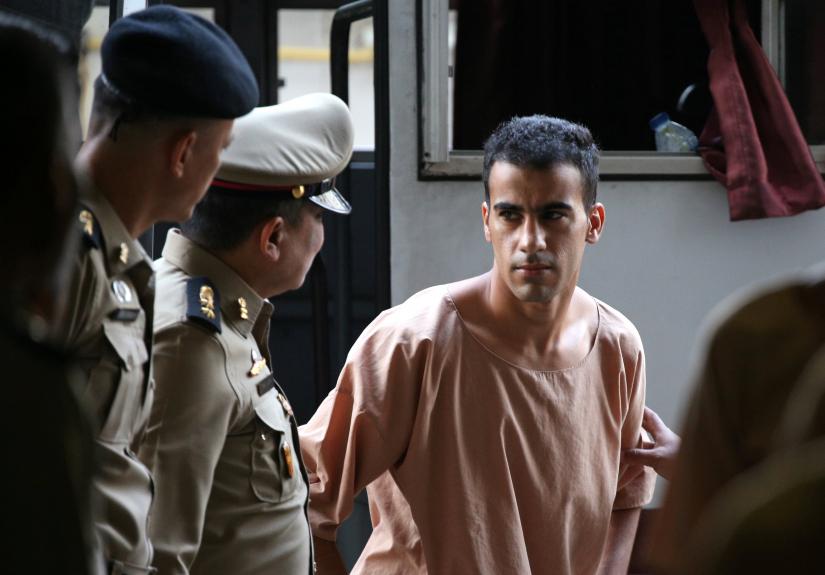 This Feb 4, 2019 photo shows Bahraini footballer Hakeem Al Araibi arriving at Thailand`s Criminal Court to submit his evidence to fight his extradition, after a local prosecutor submitted Bahrain`s extradition request for him, in Bangkok. REUTERS