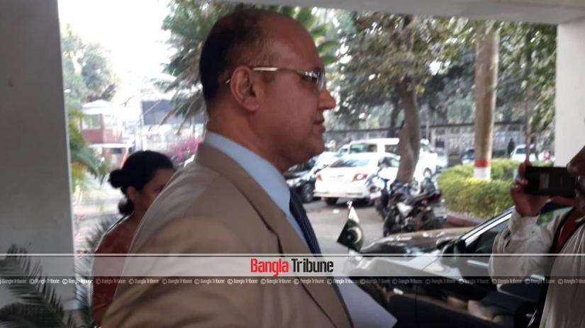 Acting Pakistan High Commissioner in Dhaka Shah Faisal Kakar is seen leaving after meeting Tarique Muhammad, director general of the foreign ministry’s South Asia wing on Tuesday (Feb 12).