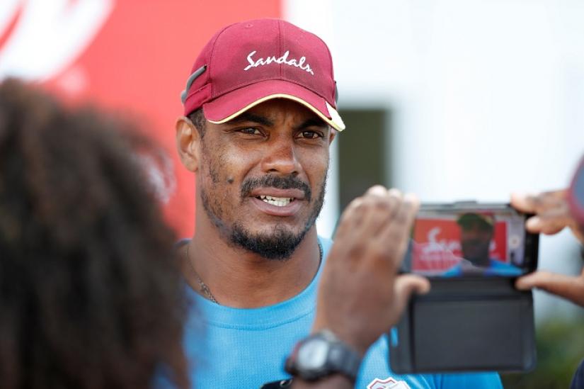 West Indies` Shannon Gabriel talks to the media at Darren Sammy National Cricket Stadium, St Lucia on Feb 7, 2019. Reuters/File Photo