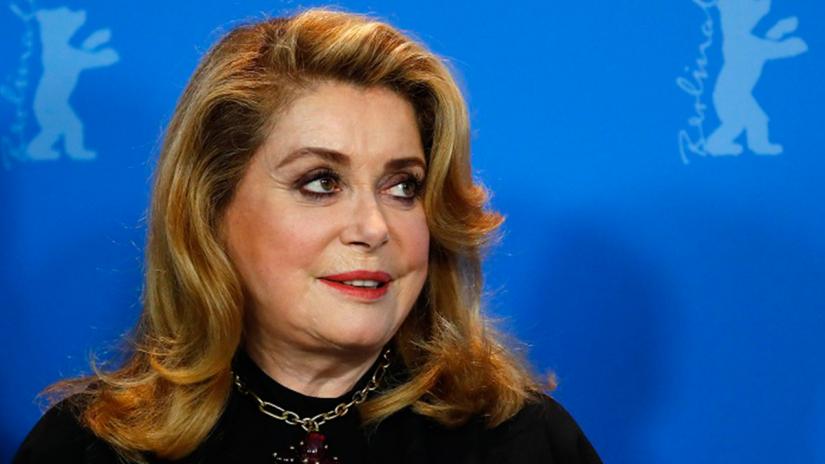 Actress Catherine Deneuve poses during a photocall to promote the movie `L` adieu a la nuit` (Farewell to the Night) at the 69th Berlinale International Film Festival in Berlin, Germany, February 12, 2019. REUTERS