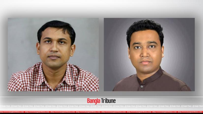 Top two leaders of Chhatra League central committee Rezwanul Haque Shovon (L) and Golam Rabbani have been nominated as the vice president (VP) and general secretary (GS) candidates for the DUCSU polls.