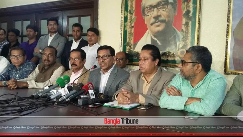 Awami League Joint General Secretary Mahbub-ul Alam Hanif was addressing the media on Wednesday (Mar 6).