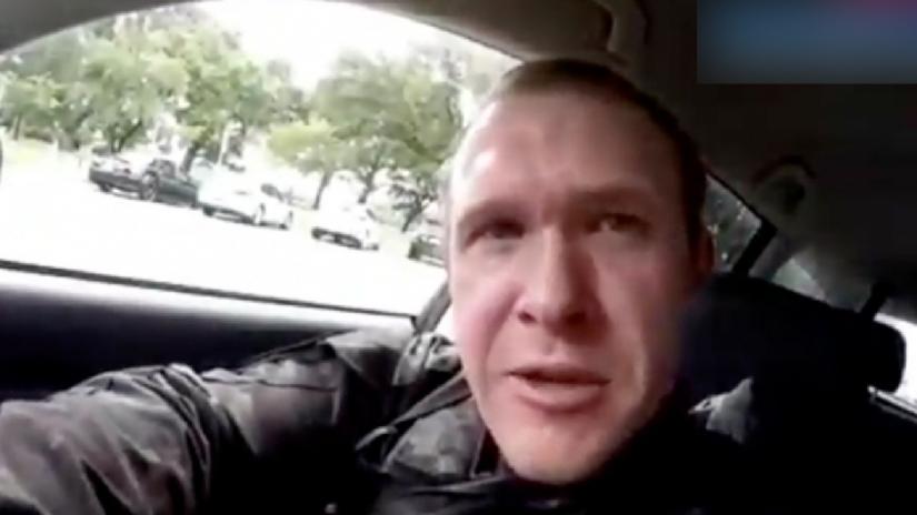 A still image taken from video circulated on social media, apparently taken by a gunman and posted online live as the attack unfolded, shows him driving in Christchurch, New Zealand, March 15, 2019. Social Media Website/Handout via REUTERS