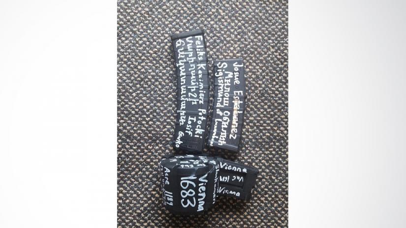 Ammunition is seen in this undated photo posted on twitter on March 12, 2019 by the apparent gunman who attacked a mosque in Christchurch, New Zealand. Twitter/via REUTERS