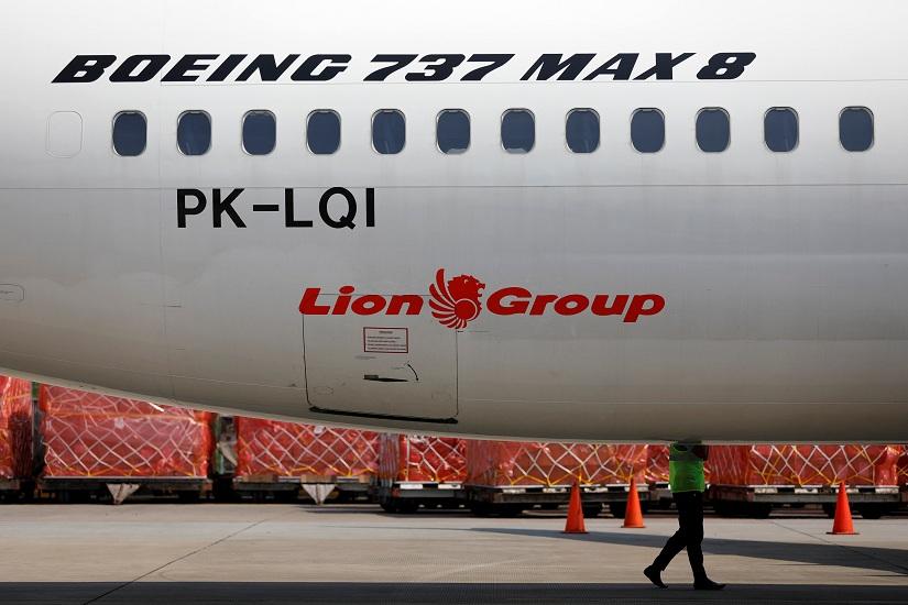 Lion Air`s Boeing 737 Max 8 airplane is parked on the tarmac of Soekarno Hatta International airport near Jakarta, Indonesia, March 15, 2019. REUTERS