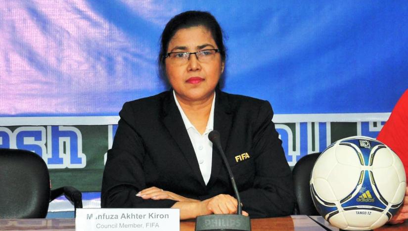Mahfuza Akhter Kiron, council member, FIFA, and chairperson of women`s wing, Bangladesh Football Federation. COURTESY