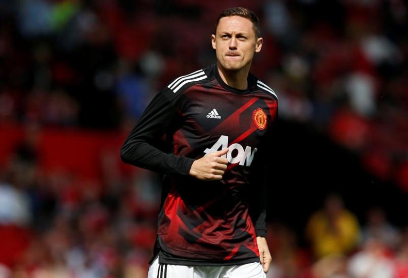 Manchester United`s Nemanja Matic warming up before a match REUTERS/file photo