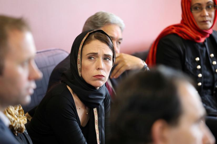 ew Zealand Prime Minister Jacinda Ardern meets representatives of the Muslim community at Canterbury refugee centre in Christchurch, New Zealand March 16, 2019. New Zealand Prime Minister`s Office/Handout via REUTERS.