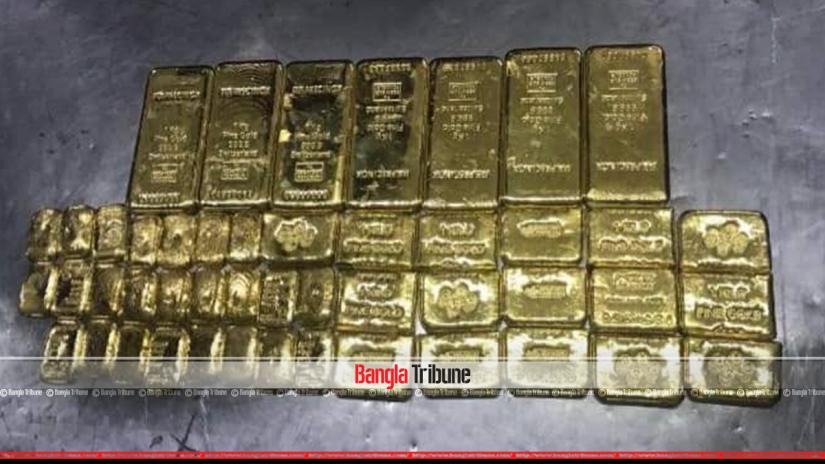 Customs seize 48 gold bars at the Hazrat Shahjalal International Airport in Dhaka on Saturday (Mar 23).