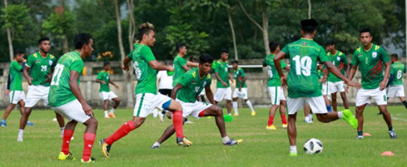 Bangladesh team during training in Sylhet in September, 2018. File Photo/Md Manik