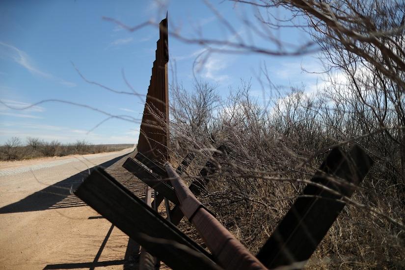New bollard-style U.S.-Mexico border fencing is seen next to vehicle barriers in Santa Teresa, New Mexico, U.S., March 5, 2019. Picture taken March 5, 2019. REUTERS