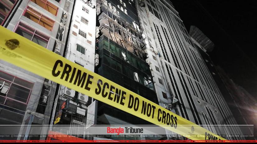 The area around FR Tower in Banani has been sealed of after the deadly fire on Thursday (Mar 28). Only law enforcers and fire service men are being allowed to enter.
