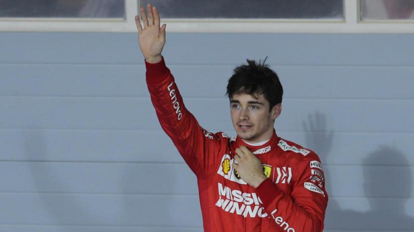 Third placed Ferrari`s Charles Leclerc gestures after the race at Formula One F1 - Bahrain Grand Prix - Bahrain International Circuit, Sakhir, Bahrain - March 31, 2019. REUTERS/File Photo