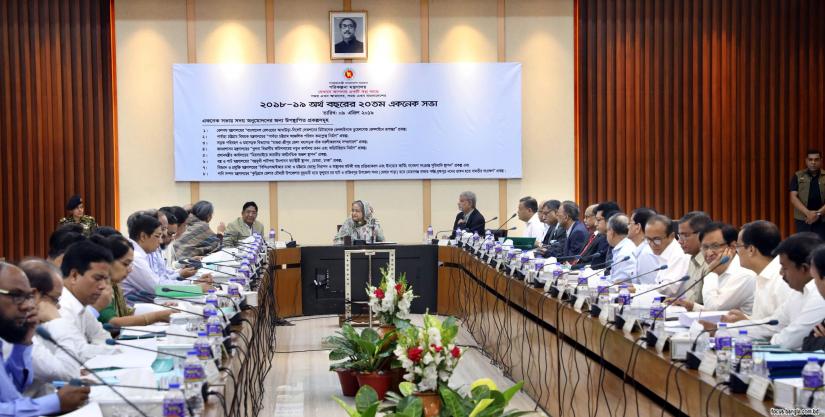 A regular meeting of the Executive Committee of the National Economic Council is meeting held at the NEC Conference Room in the city’s Sher-e-Bangla Nagar area on Tuesday (Apr 9) with its chairperson and Prime Minister Sheikh Hasina in the chair. FOCUS BANGLA