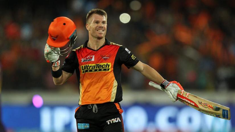 David Warner blasted his third Indian Premier League (IPL) century as Sunrisers Hyderabad (SRH) defeated Kolkata Knight Riders (KKR) to secure their third spot in the 2017 edition of the tournament. BCCI/File Photo