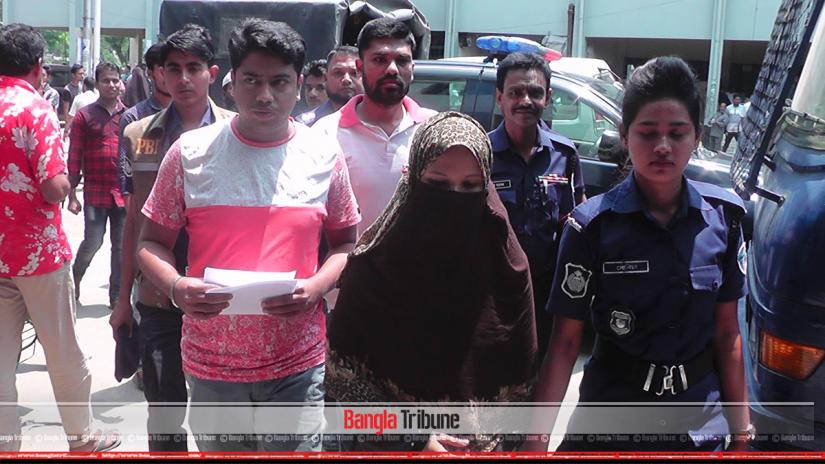Nusrat murder suspect Kamrun Nahar Moni was produced before the court on Wednesday (Apr 17).