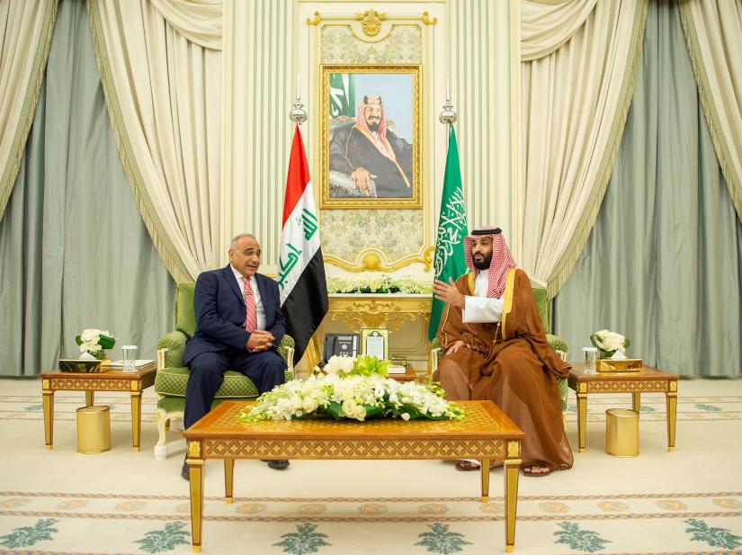 Saudi Arabia's Crown Prince Mohammed bin Salman meets with Iraq's Prime Minister Adel Abdul Mahdi in Riyadh, Saudi Arabia
