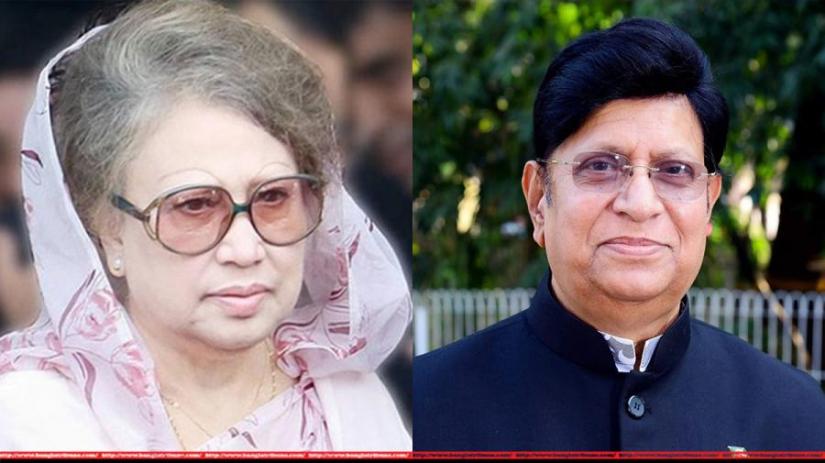 A combination of file photos shows BNP chief Khaleda Zia and Foreign Minister Dr AK Abdul Momen.