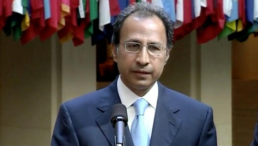 still image taken from a video shows Pakistani Abdul Hafeez Sheikh during a news conference in Washington, U.S., September 2, 2010. REUTERS 