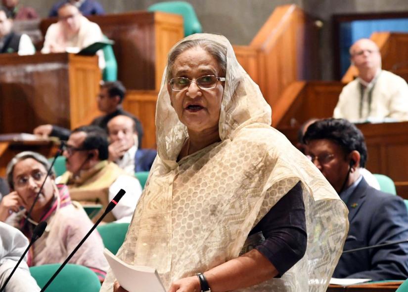Prime Minister Sheikh Hasina speaking at parliament, Apr 24, 2019. FOCUS BANGLA