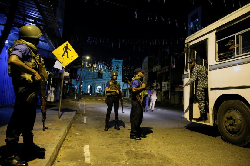 Security forces stand guard at St. Antony shrine, days after a string of suicide bomb attacks on churches and luxury hotels across the island on Easter Sunday, in Colombo, Sri Lanka April 24, 2019. REUTERS