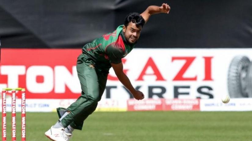 Abu Jayed Rahi was the pick of the Bangladeshi bowlers after he picked up 5 wickets for 58 runs in nine overs.
