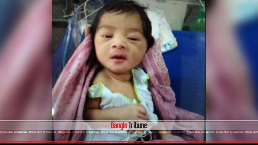An abandoned newborn baby was rescued from the common bathroom in Dhaka Shishu Hospital near Sher-e-Bangla Nagar.