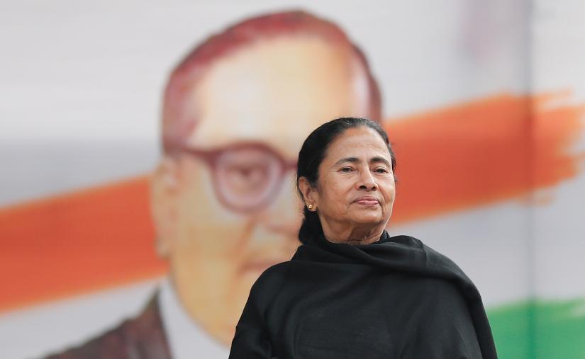 Chief Minister of the eastern state of West Bengal, Mamata Banerjee, attends the `Save Democracy` rally to protest against India’s ruling Bharatiya Janata Party (BJP) government in New Delhi, India, February 13, 2019. REUTERS