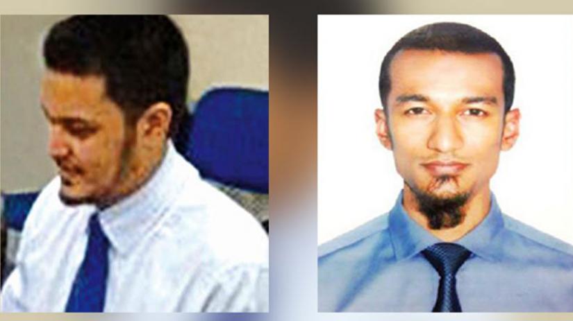 File photos shows Tehzeeb Karim, left, and Yasin Mohammed Abdus Samad.