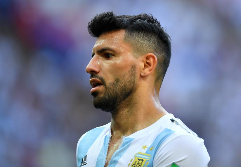 FILE PHOTO: Soccer Football - World Cup - Round of 16 - France vs Argentina - Kazan Arena, Kazan, Russia - June 30, 2018 Argentina`s Sergio Aguero during the match REUTERS