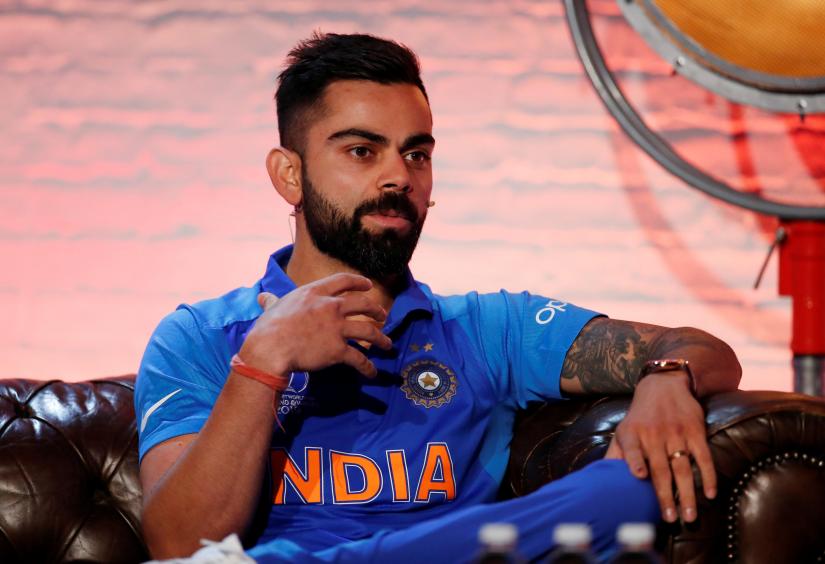 Cricket - ICC Cricket World Cup - Captains Press Conference - The Film Shed, London, Britain - May 23, 2019 India`s Virat Kohli during the press conference Action Images via Reuters