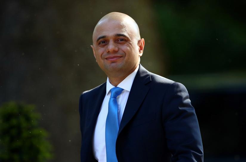 Britain`s Home Secretary Sajid Javid is seen outside Downing Street, as uncertainty over Brexit continues, in London, Britain May 21, 2019. REUTERS