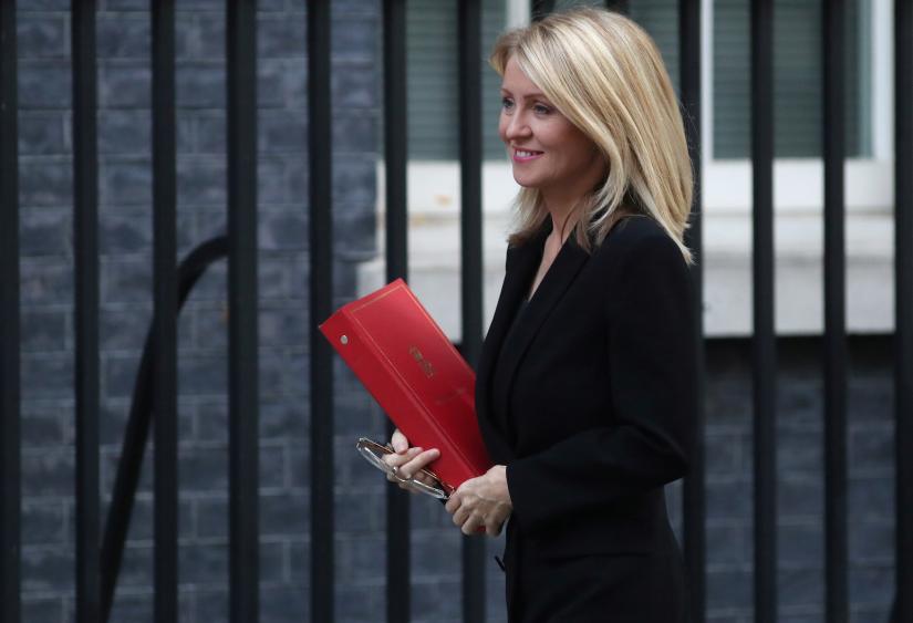 Britain`s Secretary of State for Work and Pensions Esther McVey arrives in Downing Steet, London, Britain, October 9, 2018. REUTERS/Simon Dawson/File Photo