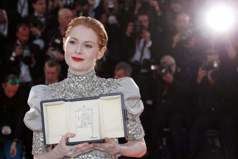 72nd Cannes Film Festival - Photocall after Closing ceremony - Cannes, France, May 25, 2019. Emily Beecham, Best Actress award winner for her role in the film `Little Joe` poses. REUTERS