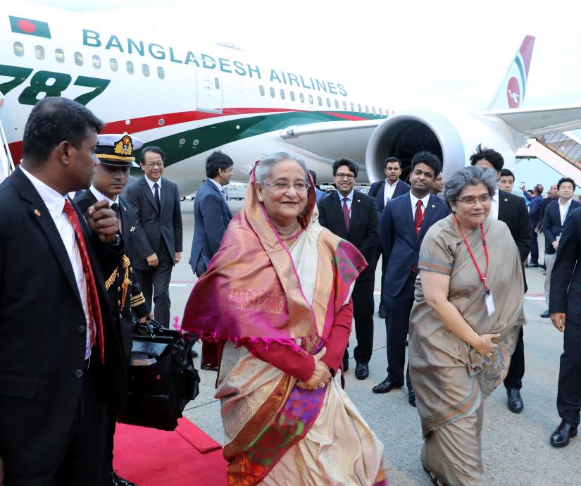  Prime Minister Sheikh Hasina arrives in Tokyo on Tuesday (May 28). BSS