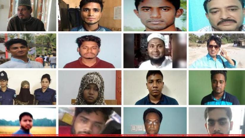 The Police Bureau of Investigation has pressed charges against 16 people over the murder of Feni madrasa student Nusrat Jahan Rafi.