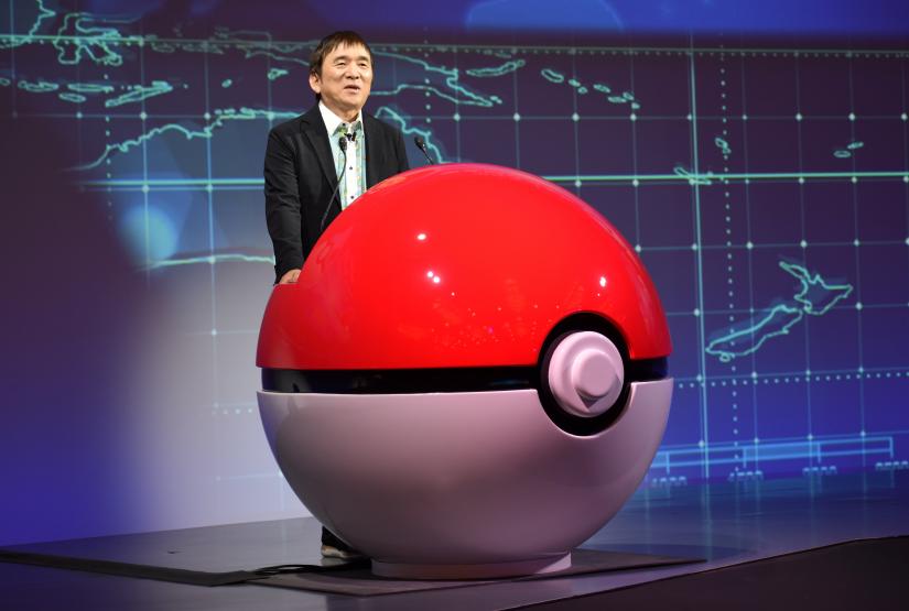 Tsunekazu Ishihara, chief executive of the Pokemon Company, speaks at a news conference in Tokyo, Japan May 29, 2019. REUTERS