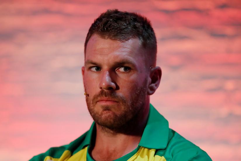Australia`s Aaron Finch during the press conference  - ICC Cricket World Cup - Captains Press Conference - The Film Shed, London, Britain - May 23, 2019. Reuters/File Photo