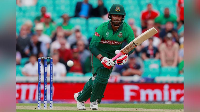 Bangladesh`s Tamim Iqbal played a shot against New Zealand at The Oval, London, Britain on Jun 5, 2019. Reuters