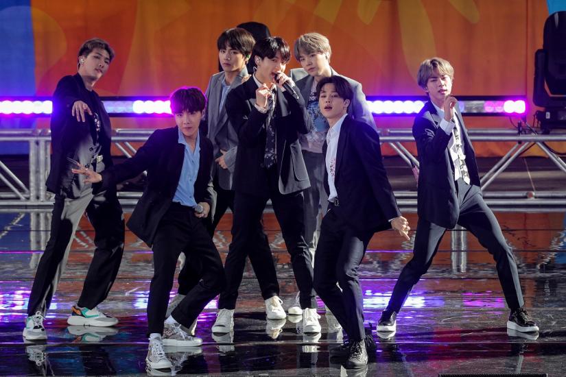 Members of K-Pop band, BTS perform on ABC`s `Good Morning America` show in Central Park in New York City, U.S., May 15, 2019. REUTERS