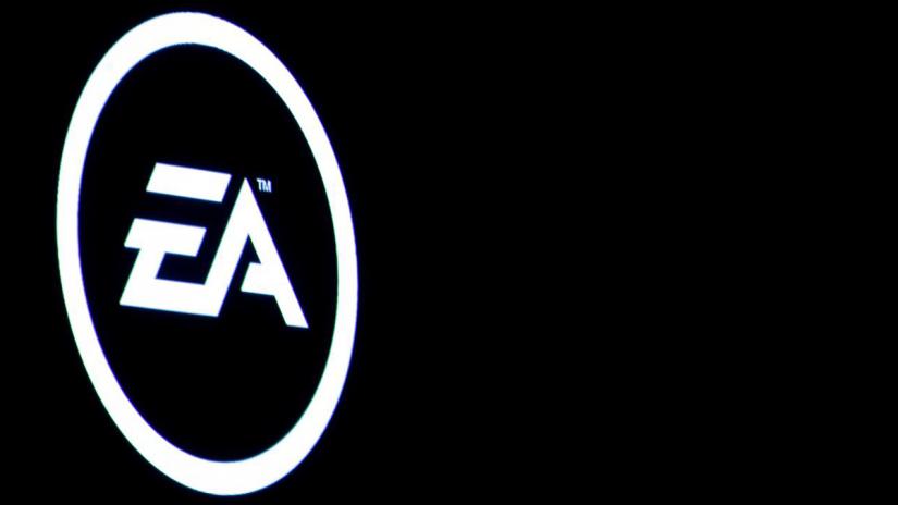 The Electronic Arts Inc., logo is displayed on a screen during a PlayStation 4 Pro launch event in New York City, US, September 7, 2016. REUTERS/File Photo