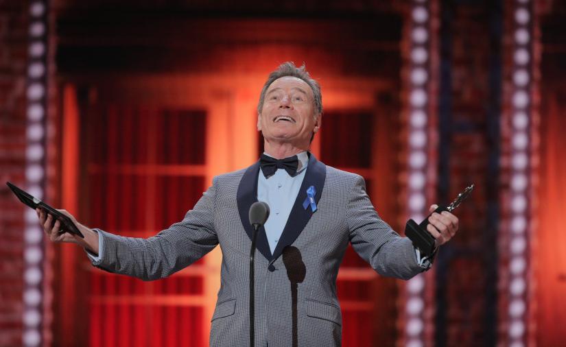 73rd Annual Tony Awards - Show - New York, U.S., 09/06/2019 - Bryan Cranston accepts the Leading Actor in a Play award for `Network.` REUTERS