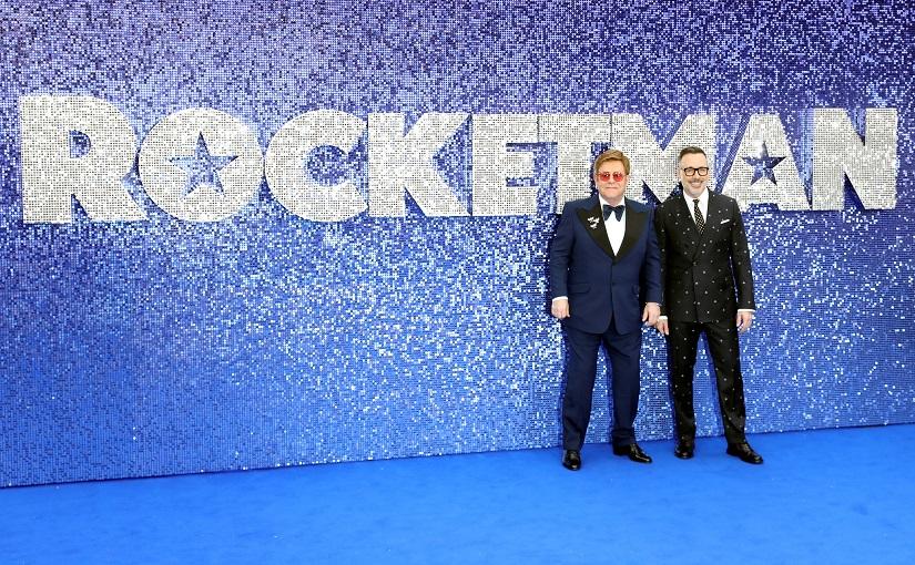 Elton John and his husband David Furnish attend the UK premiere of the Elton John biopic `Rocketman` in London, Britain, May 20, 2019. REUTERS/File Photo