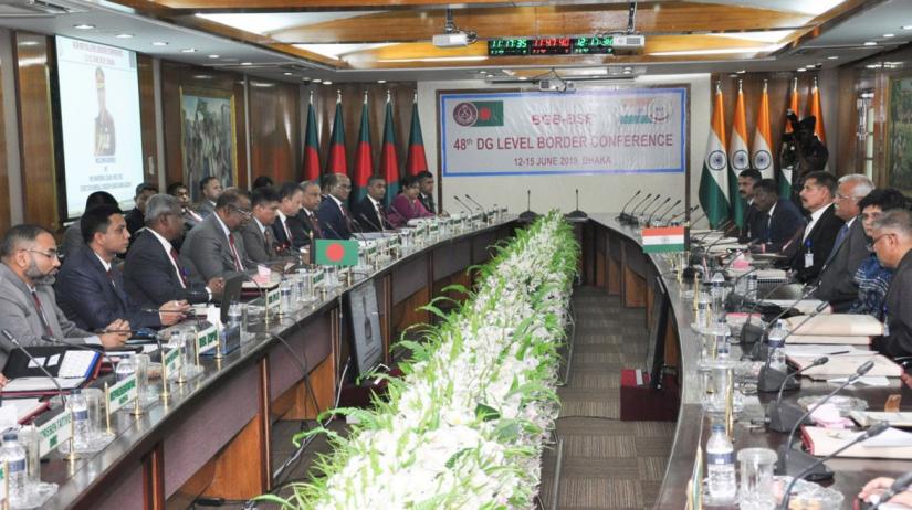 The 48th Director General-level talks between Border Guard Bangladesh and India’s Border Security Force starts in Pilkhana BGB Headquarters in Dhaka on Wednesday (Jun 12). COURTESY