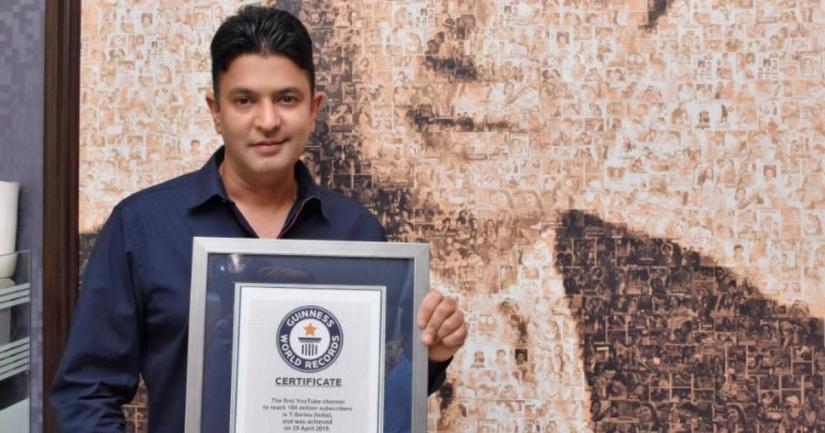 T-Series` Bhushan Kumar wins Guinness World Records certificate for most YouTube subscribers