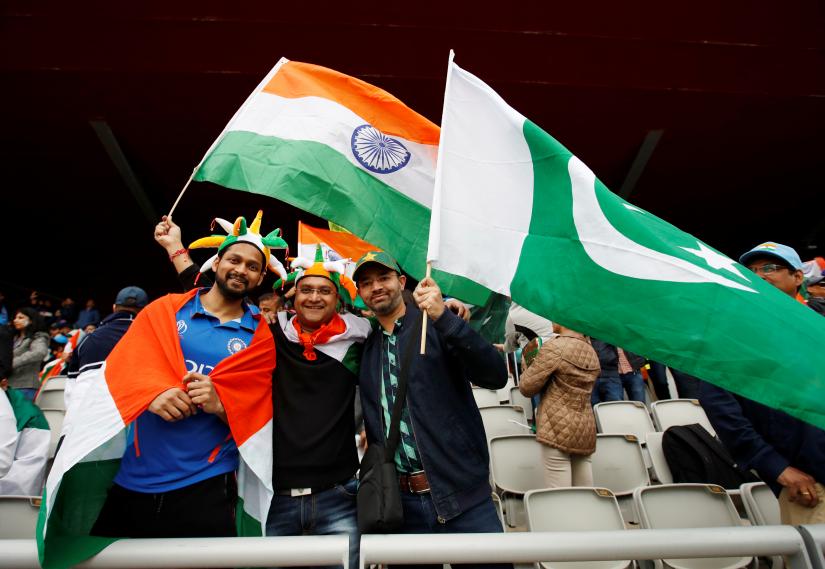 ICC Cricket World Cup - India v Pakistan - Emirates Old Trafford, Manchester, Britain - June 16, 2019 India and Pakistan fans. Action Images via Reuters