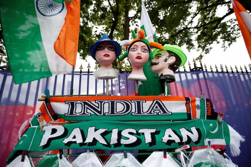 ICC Cricket World Cup - India v Pakistan - Emirates Old Trafford, Manchester, Britain - June 16, 2019 Merchandise for sale outside the ground before the match Action Images via Reuter