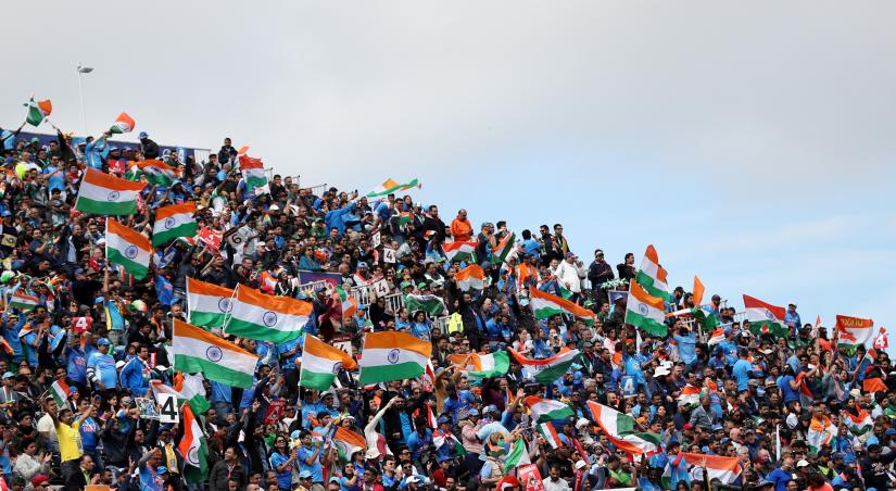ICC Cricket World Cup - India v Pakistan - Emirates Old Trafford, Manchester, Britain - June 16, 2019 India fans Action Images via Reuters